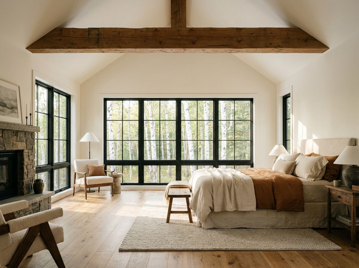 Finished lower-level bedroom interior in a Northern Minnesota home by ProCon