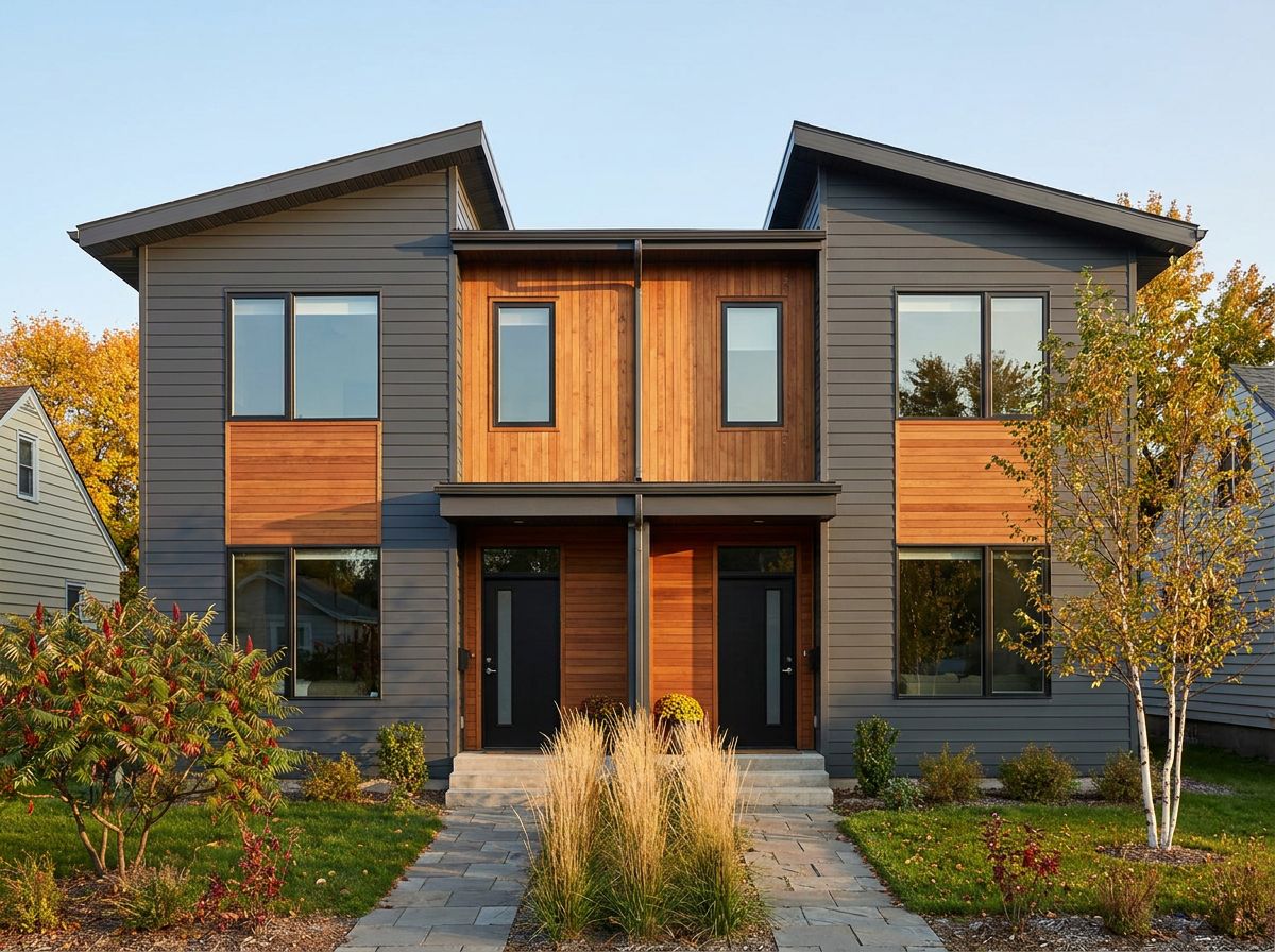 Modern duplex built in Duluth, MN
